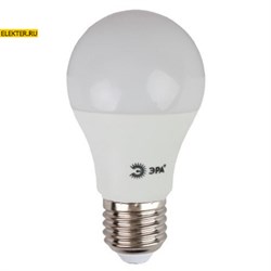 Светодиодная лампочка E27 11Вт 2700К "Груша" ЭРА LED A60-11w-827-E27 теплый свет арт Б0030910 Б0030910