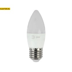 Светодиодная лампочка Е27 11Вт 2700К "Свеча" ЭРА LED B35-11W-827-E27 теплый свет арт Б0032981 Б0032981