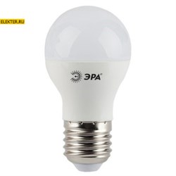 Светодиодная лампочка E27 7Вт 2700К "Груша" ЭРА LED A60-7w-827-E27 теплый свет арт Б0029819 Б0029819