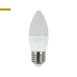 Светодиодная лампочка Е27 11Вт 6000К "Свеча" ЭРА LED B35-11w-860-E27 холодный свет арт Б0032985 Б0032985