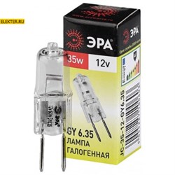 Лампочка галогенная  GY6.35-JC-35W-12V GY6.35 35Вт "Капсула" теплый белый свет ЭРА арт C0027371 C0027371