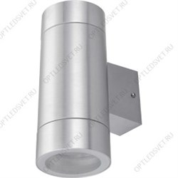 Ecola GX53 LED 8013A светильник накладной IP65 прозрачный Цилиндр металл. 2*GX53 Cатин-хром 205x140x90