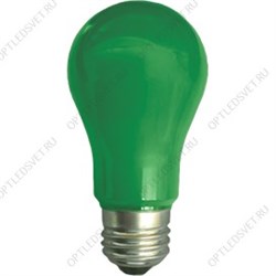 Лампа Ecola classic   LED color  8,0W A55 220V E27 Green Зеленая 360° (композит) 108x55