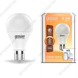 Лампа светодиодная LED 8.5Вт 2700К E27 A60 Smart Home DIM  Gauss