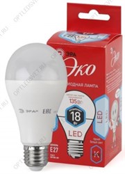 Лампа светодиодная LED A65-18W-840-E27,груша,18Вт,нейтр,E27 (Б0031708)