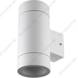 Ecola GX53 LED 8013A светильник накладной IP65 прозрачный Цилиндр металл. 2*GX53 Белый матовый 205x140x90