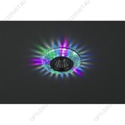 Светильник точечный DK LD4 SL/RGB декор cо светодиодной подсветкой (мультиколор), прозрачный (Б0019207)