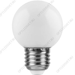 Лампа светодиодная LED 1вт Е27 белый 6400К (шар) (LB-37)