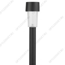 Садовый светильник на солнечной батарее, пластик, черный, 30 см SL-PL30 ЭРА (Б0018974)