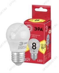 Лампа светодиодная LED P45-8W-827-E27(диод,шар,8Вт,тепл,E27)