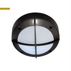 Ecola GX53 LED B4143S Светильник накладной IP65 матовый Круг с решеткой алюмин. 1xGX53 Черный 145x145x65 арт FB53CSECS FB53CSECS