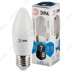 Лампа светодиодная Эра LED B35-7W-840-E27 (диод, свеча, 7Вт, нейтр, E27), (Б0020540)