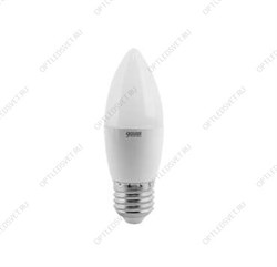 Лампа светодиодная LED 6вт 230в Е27 белый мат.свеча Gauss