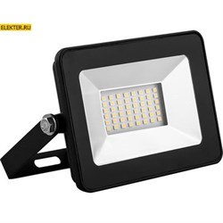 Прожектор светодиодный 2835SMD, 10W 6400K AC220V/50Hz IP65, черный в компактном корпусе, SFL90-10 арт 55067 55067