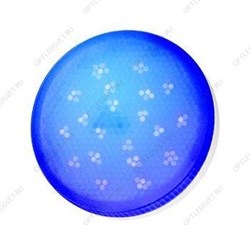 Ecola GX53   LED color  8,0W Tablet 220V Blue Синий матовое стекло (композит) 28x74