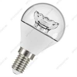 Лампа светодиодная LED 5.4Вт Е14 LS CLP40 тепло-белый прозрачная шар Osram (971622)