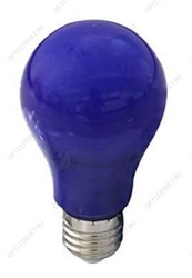 Ecola classic   LED color 12,0W A60 220V E27 Blue Синяя 360° (композит) 110x60