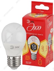 Лампа светодиодная LED P45-10W-827-E27(диод,шар,10Вт,тепл,E27)