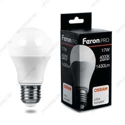 Лампа светодиодная LED 17вт Е27 белый Feron.PRO OSRAM (LB-1017)