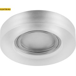 Светильник встраиваемый с белой LED подсветкой Feron CD8060 потолочный MR16 G5.3 белый матовый арт 32570 32570