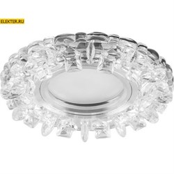 Светильник встраиваемый с белой LED подсветкой Feron CD927 потолочный MR16 G5.3 прозрачный арт 28902 28902