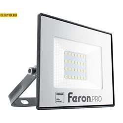 LL-1000 Feron.PRO 41539 Светодиодный прожектор IP65 30W 6400K 41539