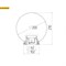 НТУ 02-60-202 ЭРА Светильник садово-парковый шар прозрачный призма D200mm Е27 арт Б0048052 Б0048052 - фото 15517