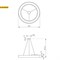 SPO-134-W-40K-056 ЭРА Светильник светодиодный подвесной белый Geometria Ring 56Вт 4000К 4200Лм IP40 800x800x80 арт Б0050564 Б0050564 - фото 17670