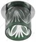 Светильник  декор  DK53 CH/GG cтекл.стакан листья G9,220V, 40W, хром/серо-зеленый (3/30/840) ЭРА - фото 35277