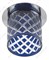 Светильник  декор DK54 CH/BL cтекл.стакан ромб G9,220V, 40W, хром/синий (3/30/840) ЭРА - фото 35279