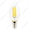 Ecola candle   LED Premium  6,0W  220V E14 2700K 360° filament прозр. нитевидная свеча (Ra 80, 100 L - фото 35769