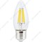 Ecola candle   LED  5,0W  220V E27 4000K 360° filament прозр. нитевидная свеча (Ra 80, 100 Lm/W) 96х - фото 35789