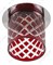 Светильник  декор  DK54 CH/R cтекл.стакан ромб G9,220V, 40W, хром/красный (30/600) ЭРА - фото 38929