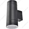 Ecola GX53 LED 8013A светильник накладной IP65 прозрачный Цилиндр металл. 2*GX53 Черный 205x140x90 - фото 41025