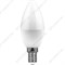 Лампа светодиодная LED 9вт E14 теплый матовая свеча (LB-570) - фото 41582