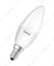 Лампа светодиодная LED 6,5Вт Е14 STAR ClassicB (замена 60Вт),нейтральный белый свет, матовая колба Osram - фото 48064