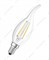 Лампа светодиодная LED 4Вт Е14 FILAMENT CLBA40, тепло-бел, прозр.свеча на ветру OSRAM - фото 48720