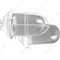 Светильник НБП-02-100-003 со стеклом с решеткой настенный IP56 (Ревда) - фото 53055
