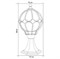 Светильник садово-парковый Feron PL3704 круглый на постамент 60W 230V E27, черное золото арт 11364 11364 - фото 53114